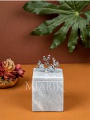 Resim MIARIK DESIGN & DEKORASYON Dekoratif Mermer Kare Detaylı Pamukluk 