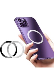 Resim m.tk moveteck Metal Magsafe Halka Yüzük Tüm Telefonlarla Uyumlu Çok Amaçlı Güçlü Siyah Mıknatıs (1 ADET) 