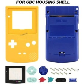 Resim Cloud011 Nintendo Gbc Game Boy Color Sarj Kılıfı Buton Vida Ekran Sarı Mavi Limited Edition 