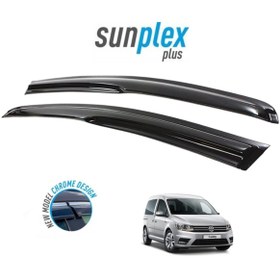 Resim SUNPLEX Vw Caddy 2003-2020 Modeller Için Cam Rüzgarlığı (mugen) 2 Prç. 1.sınıf Kalite 