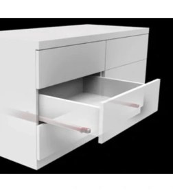 Resim Samet Smart Slide Frenli Çekmece Rayı Kısmi Açılım (Tek Açılım) 35 cm 