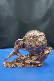 Resim Antik Yunan Kralı Sisifos Heykel Biblo Ev Dekor Hediyelik Aksesuar 