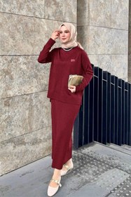 Resim Denivy Tesettür İkili Triko Takım - Rahat ve Şık Kombin DNV-000137 
