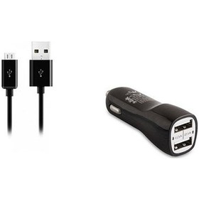 Resim S-link SMG-444 2.1A Micro Usb Akıllı Telefonlar 2in1 Araba Şarjı ve Kablosu 