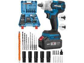 Resim Müller Alman 58 Vf 10 Ah Çift Akülü Avrupa Somun Sıkma Sınıflandırmasında "a" Sınıfında Bakır Sargılı Motor 