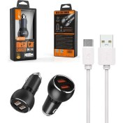 Resim Araç Şarj Cihazı C503Q Micro Hızlı Şarj Özellikli 36 W 2 USB - Qc 3.0 Akıllı Metal Şarj Başlığı 