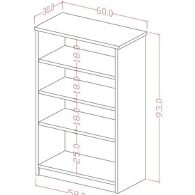 Resim Asra Trend MDF 4 Katlı Açık Raflı Ayakkabılık - 60 cm, Modern,Bot Uyumlu,Çok Amaçlı Düzenleyici,A-31 Beyaz 