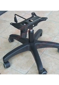 Resim Ofis Koltuğu Yıldız Ayağı Tek Kollu Mekanizma Seti Plastik Ayaklı Siyah 