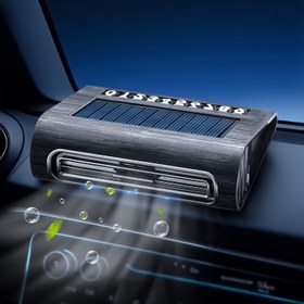 Resim Akıllı Otomatik Başlatma, 360° Ventilasyon Sistemi, Filtre Gerektirmez, Şarj Edilebilir Pil ile Güneş Enerjili Araba Hava Temizleyici - Kusursuz Arabalar İçin İdeal, Hava Temizleme | Güneş Enerjili Cihaz | Şarj Edilebilir Pil, Araba Hava Temizleyicileri 