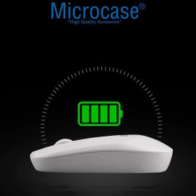 Resim Microcase 1600 Dpı Şarj Edilebilir 2.4 Ghz Bluetooth Kablosuz Mouse - Model AL2674 Siyah 