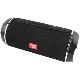 Resim T&g Tg116 Dış Mekan Bluetooth Hoparlörü, Suya Dayanıklı, Mikrofonlu Ellerden Özgür, Fm Radyo, Usb/tf Kart Desteği, 1200mah Pil, Siyah 