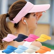 Resim Kadın Moda Güneş Şapkası, Hafif Polyester, Bağcıklı Spor Beyzbol Kapağı, Elastik Olmayan Güneş Koruma, Makine Yıkanabilir - Çoklu Renk Seçeneği Mevcut 