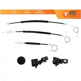 Resim Nissan Qashqai MK1 J10 2006-2013 İçin Ön Sol Cam Kriko Tamir Seti 