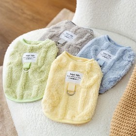 Resim Kediler & Köpekler için Rahat Polar Evcil Hayvan Yeleği - Sıcak Kışlık Giysi, Makinede Yıkanabilir, Düz Renk, Üstten Giyilebilen Tasarım, Küçükten Büyük Irklara Uygun 