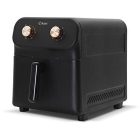 Resim Kiwi KAF-5559 9 L Yağsız 60 Dk Zamanlayıcılı Fritöz & Airfryer Siyah 