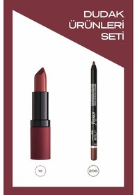Resim Golden Rose Velvet Matte Lipstick 16 + Emily Dudak Kalemi 208 