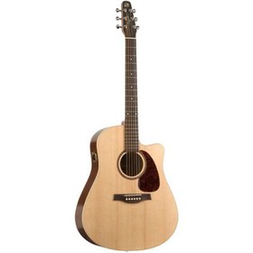 Resim Seagull Coastline S6 Slim CW Spruce QI Elektro Akustik Gitar (Natural) 