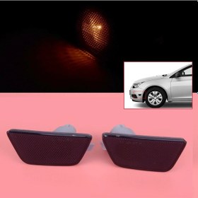 Resim Lasonstiges 1 Çift Füme Araba Ön Tampon Yan İşaretleyici Işık Lambası Reflektör 95022428 95022429 Gm2551198 Gm2550198 Chevrolet Cruze İçin Fit 
