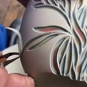 Resim 1 Adet Ahşap Saplı Seramik Oyma Aleti - Paslanmaz Çelik Bıçak, DIY Seramik Dokusu için Çok Amaçlı Oyma ve Kazıma Aracı, Sanatçılar & Yeni Başlayanlar için Hassas Detaylandırma ve Dayanıklı El İşi Aracı, Seramik Oyma Araçları ve Aksesuarları, Karmaşık Tasarım, Ahşap Tutma Yeri 