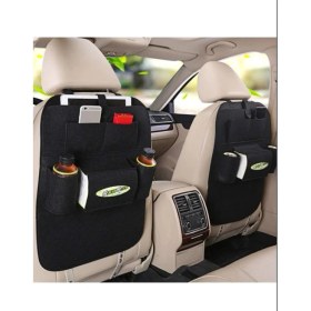 Resim 2 Li Araç Içi Portatif Organizer Oto Koltuk Arkası Asmalı Çanta Araba Pratik Ceplik Eşya Malzeme Çantası 
