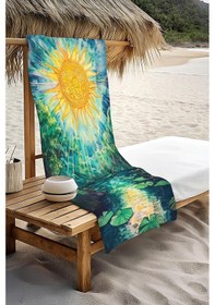 Resim Dijital Baskı Plaj Deniz Havlusu Doğa Desenli Peştamal Hvl0085 Renkli 