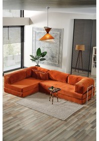 Resim Legom Petek Aktivite Koltuğu Yatak Olabilen Çok Amaçlı Kanepe L Koltuk Kiremit Kiremit 