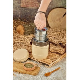 Resim Cooker Lüx 1,2 Litre Çelik Hazneli 3'lü Yemek Termosu 