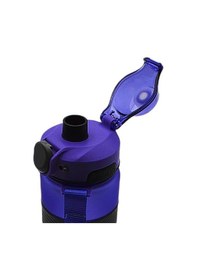 Resim Noki Su Matarası Tritan Auto Kapak Soft Touch Silikon Bantlı Askılı 750 Ml Mor 