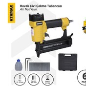 Resim Rtrmax RTM0135 Havalı Çivi Çakma Tabancası 10-50 mm Çantalı 