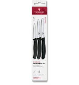 Resim Victorinox 6.7113.34 Swiss Classic Paslanmaz Çelik 3’lü Set Bıçak Seti Siyah 