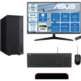 Resim Asus Expertcenter P500MV Intel® Core™ Ultra 5 210H 4.8ghz Aı 128GB Ddr5 2tb SSD 27" 120Hz 8GB/RTX5050 WIN11HOME Mini Tower Masaüstü Bilgisayar E52108512B0D27H39+ZETTAUSBBELLEK 