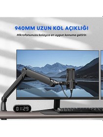 Resim Fifine BM66 Profesyonel Masaüstü Mikrofon Standı 