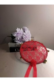 Resim PASAMİA Gelin Kına Tefi Kırmızı Renk 