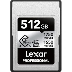 Resim Lexar Professional Cfexpress 4.0 Tip A Kart 512 Gb, 1750 Mb/s'ye Kadar Okuma Hızına Sahip Cfe Kart, VPG200, 8k Video Cf Kartı, Sony Alpha ve Sony Fx Kameralarla Uyumlu Hafıza Kartı 