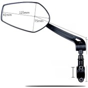 Resim Yuntech01 Sol Tarafta Tekli A09 Model Bisiklet/motosiklet Yansıması - 360 Derece Döner, Yüksek Konumlu, Geniş Görüş Alanı Ve Dayanıklı Konstruksiyon 