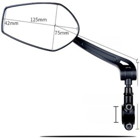 Resim Yuntech01 Sol Tarafta Tekli A09 Model Bisiklet/motosiklet Yansıması - 360 Derece Döner, Yüksek Konumlu, Geniş Görüş Alanı Ve Dayanıklı Konstruksiyon 