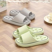 Resim Unisex, Kadınlar İçin Yumuşak ve Rahat Ev Terlikleri, Kaydırmaz Tasarımlı Yazlık Banyo/Dış Mekan Duş Terliği Drenaj Delikli 