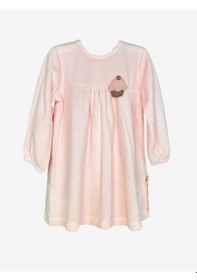 Resim Flexi Kız Bebek Kadife Elbise-481 Pembe 
