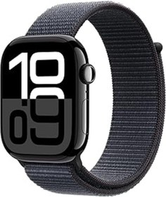 Resim NETWORK ART Apple Watch Series 10 Gps + Cellular 42 Mm Simsiyah Kasa Akıllı Saat Ve Mürekkep Moru Spor Loop - S 