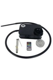 Resim BTRsale Portatif Taşınabilir Nargile Takımı Kumandalı Işık Hediyeli Siyah 