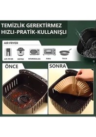 Resim Büro Ev Ofis Mutfağı İçin 50adet Yağlı Fritöz Pişirme Kağıdı Seti Diğer 