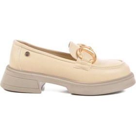 Resim Pierre Cardin Krem Kadın Loafer Ayakkabı Çok Renkli 