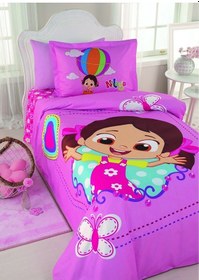 Resim Özdilek Niloya Kelebek Tek Kişilik Lisanslı Çocuk Nevresim Takımı 