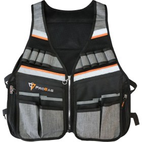 Resim Çok Cepli, Reflektörlü, Ayarlanabilir Alet ve Takım Yeleği 