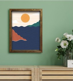 Resim Bk Gift Otel Odası Konseptli Doğal Masif Ahşap Çerçeveli Tablo 30 (551120255) 