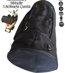 Resim SEVBAGS MOTOSİKLET SİLİNDİR ÇANTA 3 BÖLMELİ 