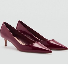 Resim MANGO Ucu rugan kitten topuklu ayakkabı 