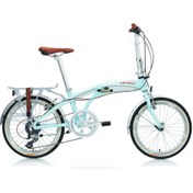 Resim Carraro Flexi Classico 20 Jant V Fren Katlanır Bisiklet (Pastel Yeşil) 