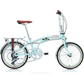 Resim Carraro Flexi Classico 20 Jant V Fren Katlanır Bisiklet (Pastel Yeşil) 