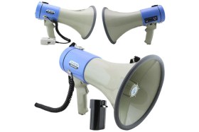 Resim Feyza Design Mv-66 Çok Fonksiyonlu Usb/sd Megafon, 25W, 8 Büyük Pil ve Şarj Ünitesi 